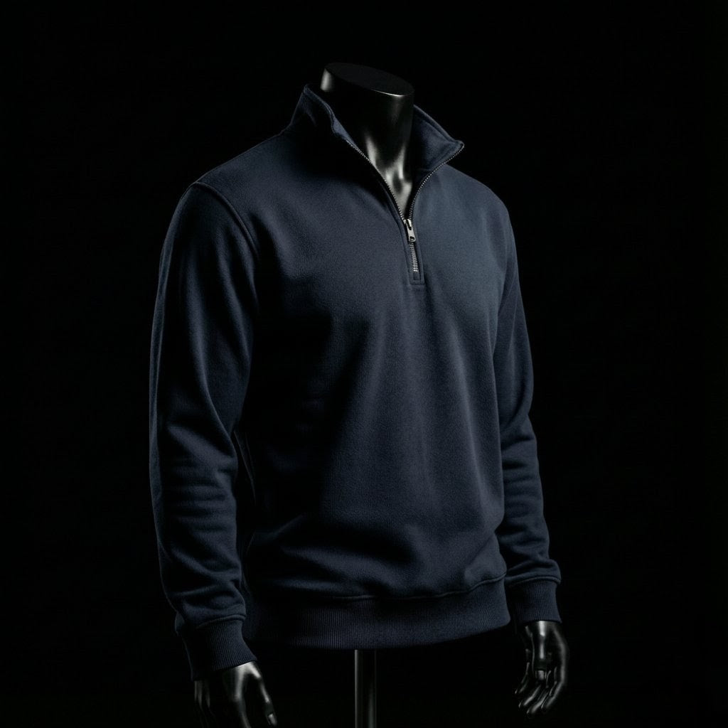 Organic Cotton Quarter zip 