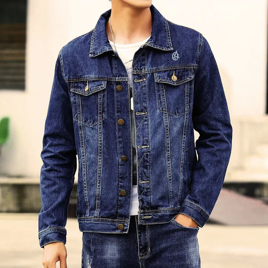 Silent Authority Denim Jacket - Embroidered Premium Denim Jacket – Alex Shogun Legacy Alex Shogun Men's Clothes