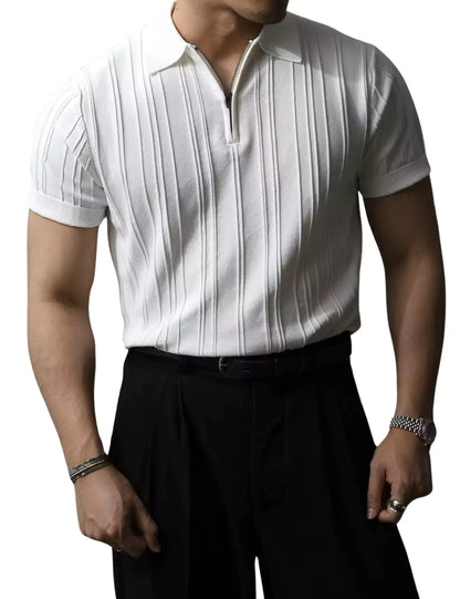 The Monaco Knit Polo Shirt - The Monaco Knit Polo Shirt – Luxury Knitted Polo Shirt for Men Alex Shogun Men's Clothes