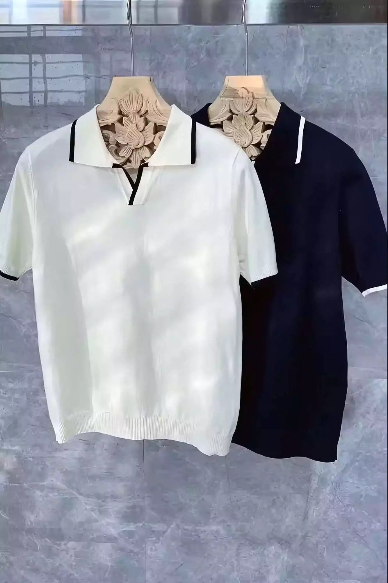Alex Shogun Collar Trim Polo Shirt - Shop Men's Polo Shirts - Collar Trim Men's Polos: Comfort & Style! Alex Shogun Men's Clothes