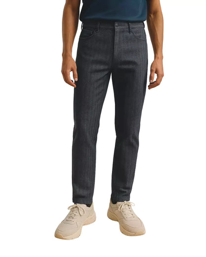 Alex Shogun Vintage Striped Jeans - Shop Striped Jeans Men: Retro Dark Grey & Grey Vintage Styles Alex Shogun Men's Clothes