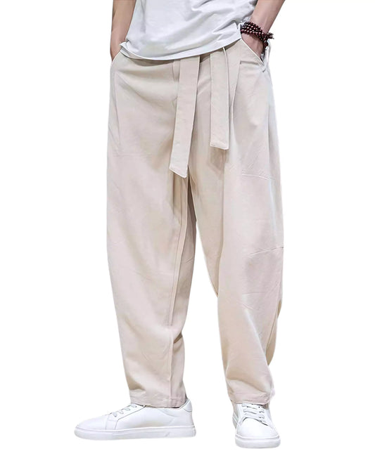 AlexShogun Linen Harem Pants - AlexShogun Linen Harem Pants Alex Shogun Men's Clothes