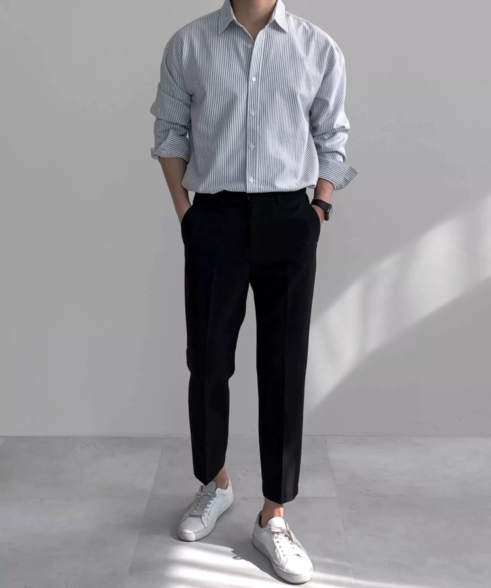 Basic Striped Shirt - Basic Striped Shirt Alex Shogun Men's Clothes