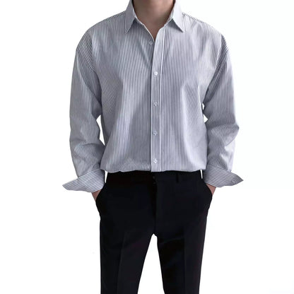 Basic Striped Shirt - Basic Striped Shirt Alex Shogun Men's Clothes