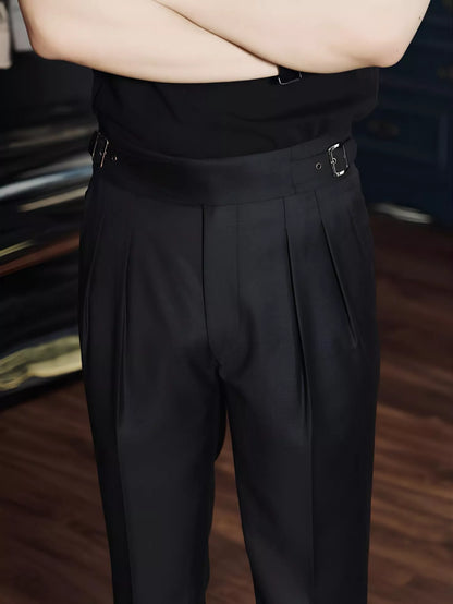 Belgravia Tailored Trousers - Men's Tailored Dress Trousers | Black, White & Navy | Alex Shogun Alex Shogun Men's Clothes