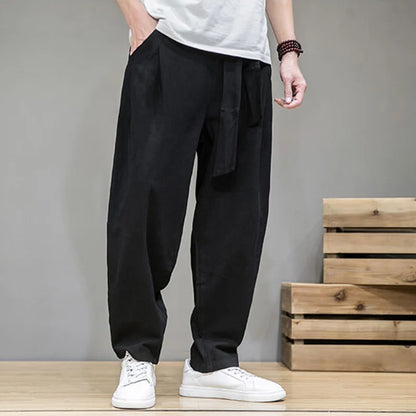 Alexshogun Linen Harem Pants - Alexshogun Linen Harem Pants | Loose Fit, Comfy Style Alex Shogun Men's Clothes