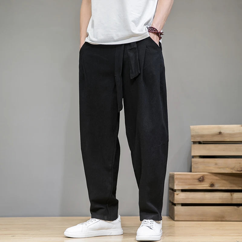 Alexshogun Linen Harem Pants - Alexshogun Linen Harem Pants | Loose Fit, Comfy Style Alex Shogun Men's Clothes
