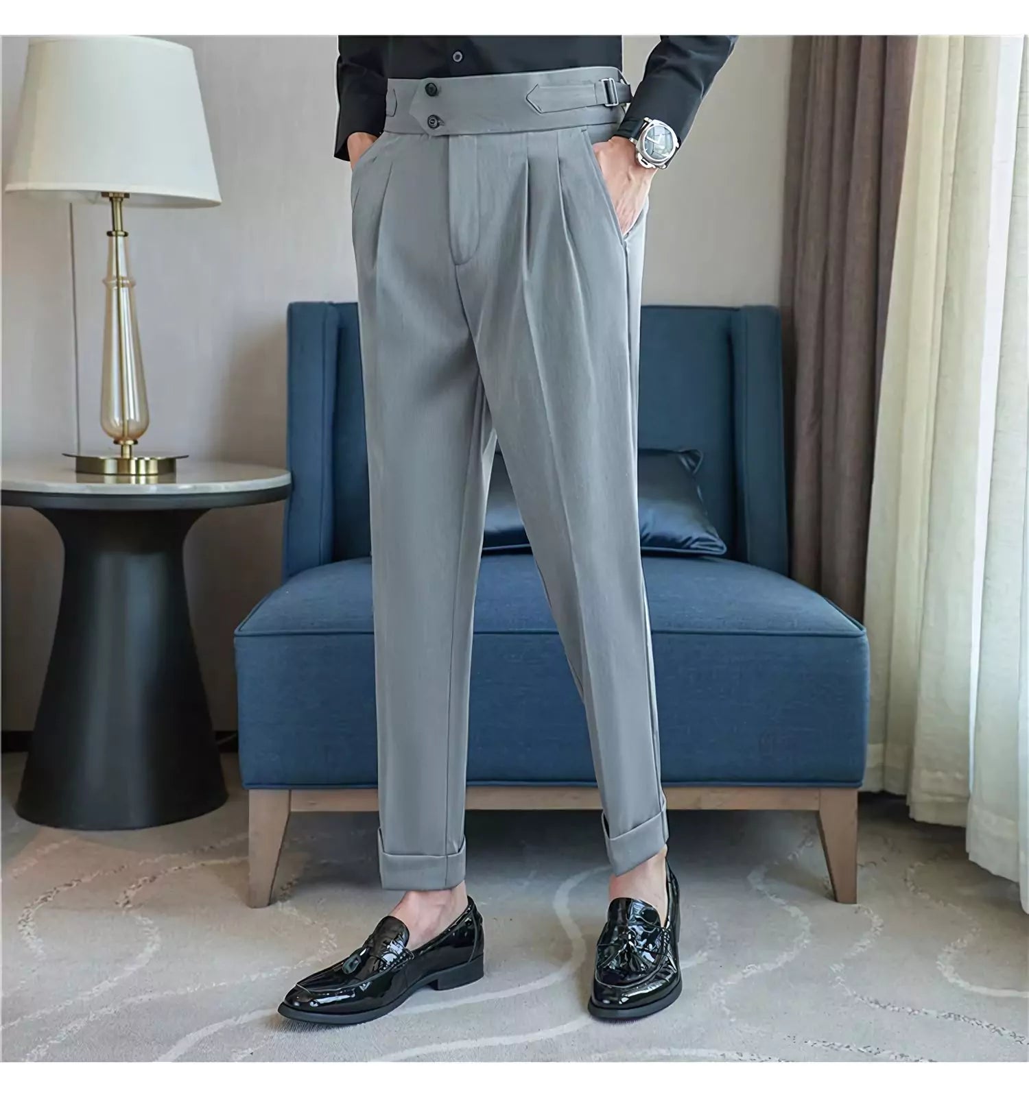 British Style Men's Dress Trousers - British Tailoring: Men's Dress Trousers for Sophisticated Style Alex Shogun Men's Clothes