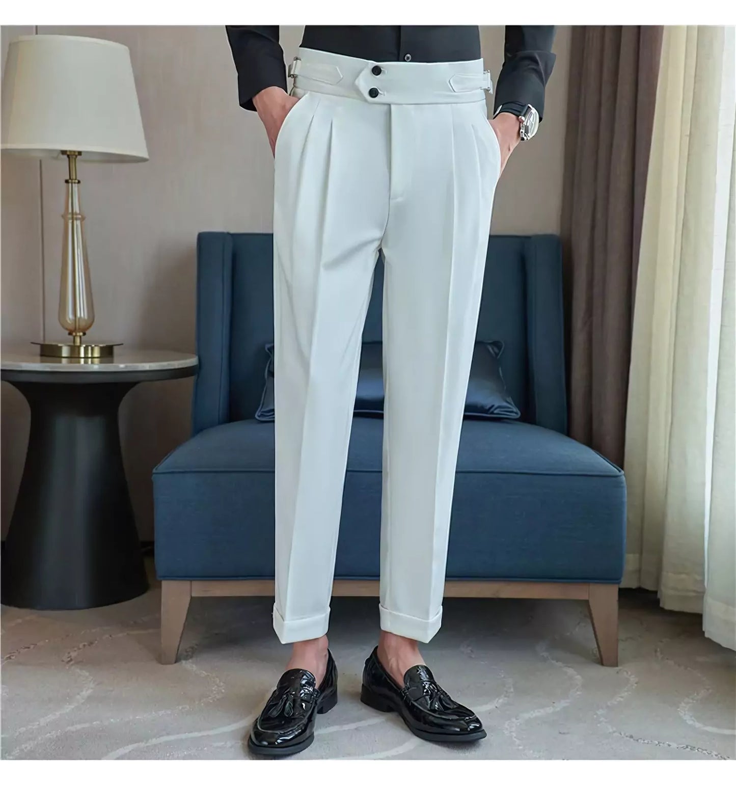 British Style Men's Dress Trousers - British Tailoring: Men's Dress Trousers for Sophisticated Style Alex Shogun Men's Clothes