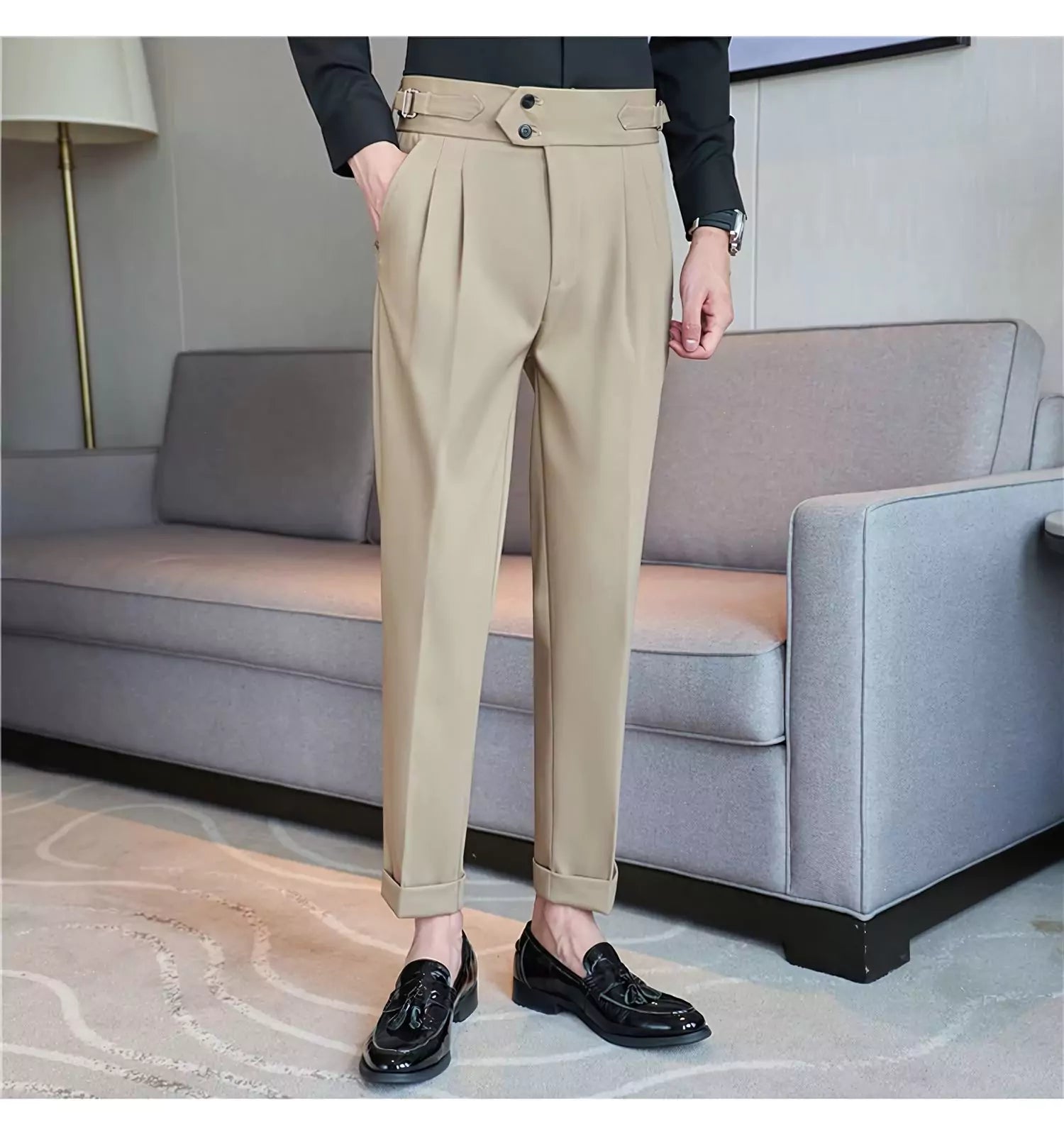 British Style Men's Dress Trousers - British Tailoring: Men's Dress Trousers for Sophisticated Style Alex Shogun Men's Clothes