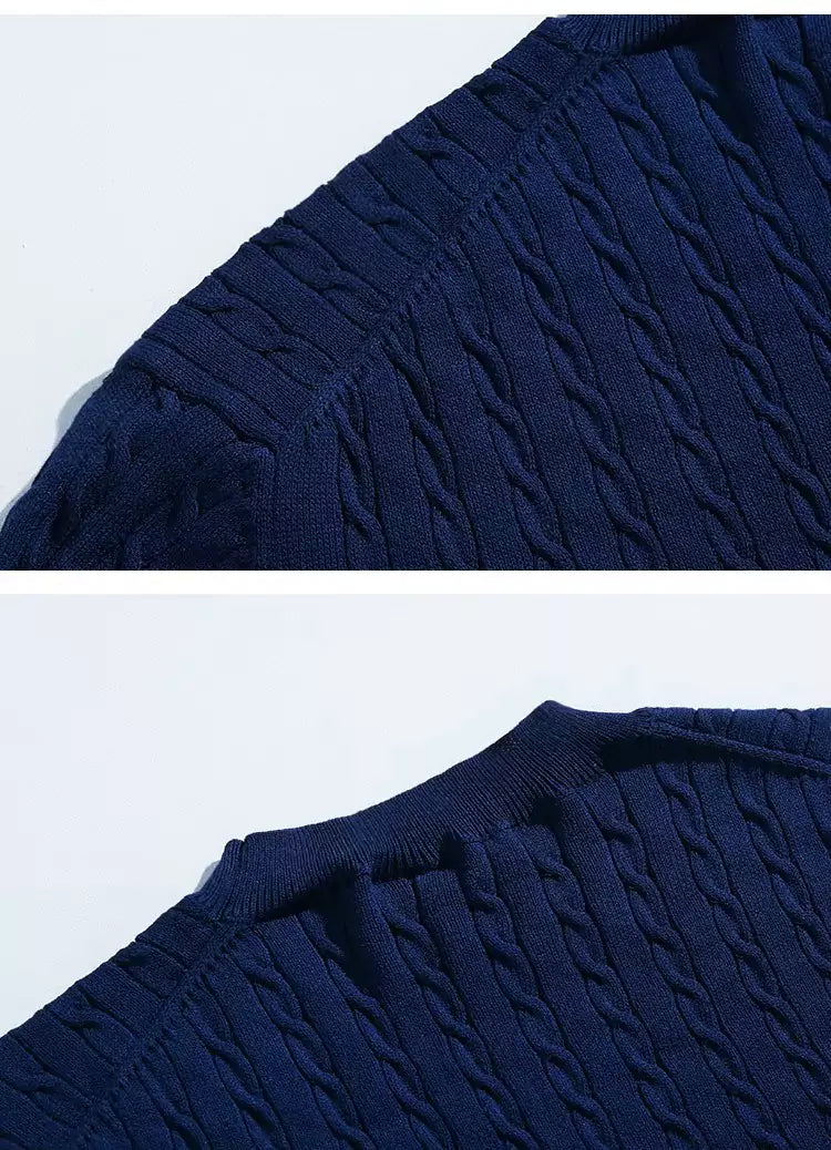 Cable Knit Tee - Cable Knit Tee Alex Shogun Men's Clothes