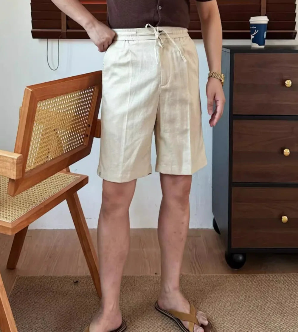 Capri Club Linen Shorts - Men's Linen Shorts | Tailored Summer Shorts | Alex Shogun Alex Shogun Men's Clothes