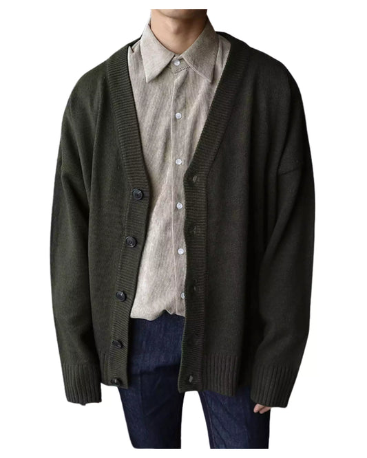 Classic Knitted Cardigan - Classic Knitted Cardigan - High-Quality: Cozy, Stylish, and Versatile Alex Shogun Men's Clothes