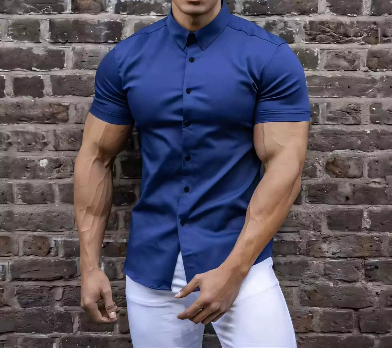 Classic Slim Short Sleeve Shirt - Shop Classic Slim Fit Short Sleeve Shirt – Men's Dress Shirt Alex Shogun Men's Clothes