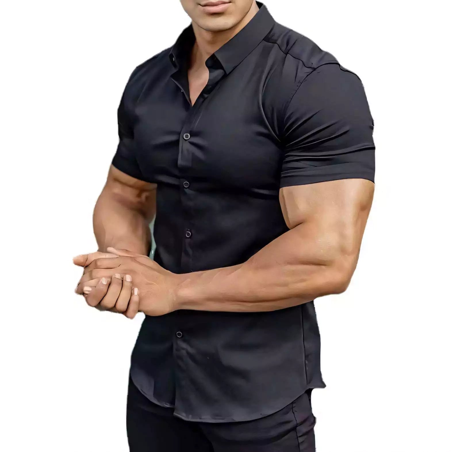 Classic Slim Short Sleeve Shirt - Shop Classic Slim Fit Short Sleeve Shirt – Men's Dress Shirt Alex Shogun Men's Clothes