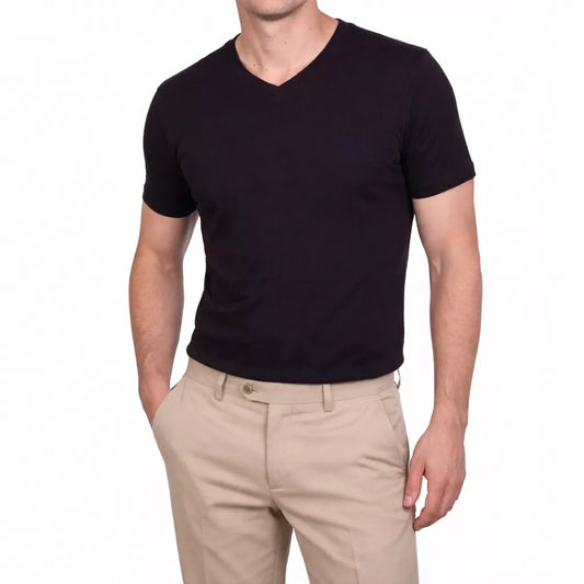 Classic V-Neck T-Shirt - Men's V-Neck T-Shirt | Classic Premium Cotton Tee | Alex Shogun Alex Shogun Men's Clothes