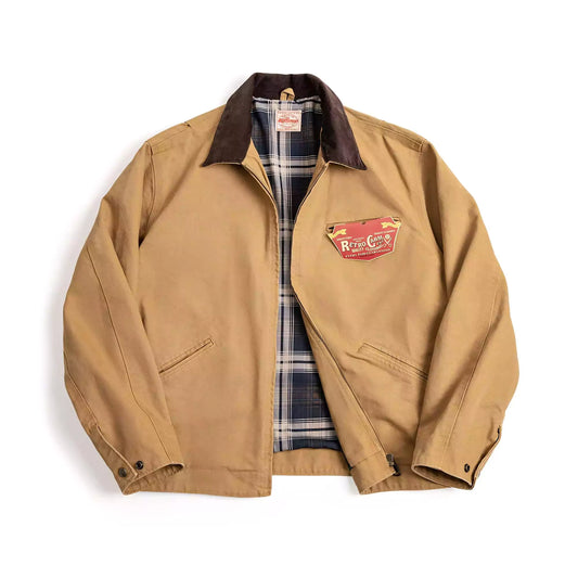 Classic Detroit Canvas Jacket -  #  Top Classic Lapel Collar Canvas Jacket - Rugged, Durable, Stylish  Shop the perfect Classic Lapel Collar Canvas Jacket. Crafted from heavyweight cotton canvas, this jacket offers unmatched durability and a timeless aesthetic.