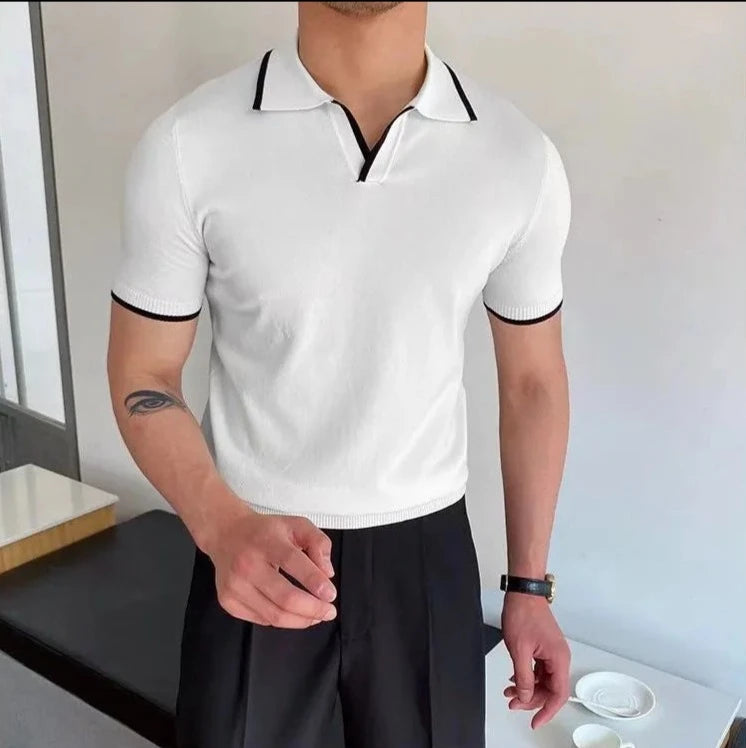 Alex Shogun Collar Trim Polo Shirt - Shop Men's Polo Shirts - Collar Trim Men's Polos: Comfort & Style! Alex Shogun Men's Clothes