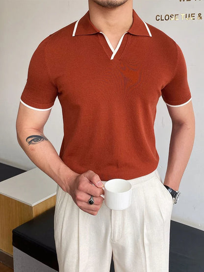 Alex Shogun Collar Trim Polo Shirt - Shop Men's Polo Shirts - Collar Trim Men's Polos: Comfort & Style! Alex Shogun Men's Clothes