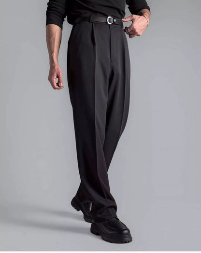 Comfort Flex Wide-Leg Pants - Super Comfortable All Seasons Flex Wide-Leg Dress Pants Alex Shogun Men's Clothes