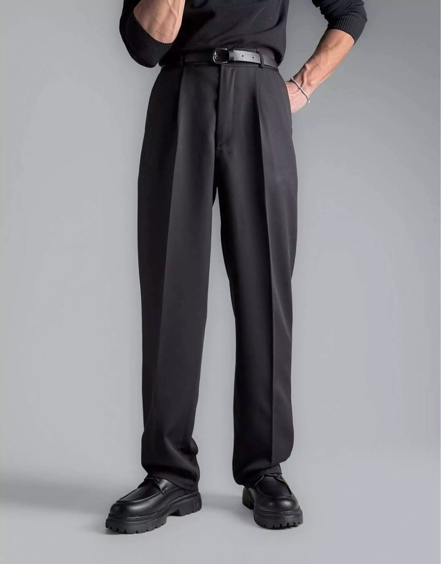 Comfort Flex Wide-Leg Pants - Super Comfortable All Seasons Flex Wide-Leg Dress Pants Alex Shogun Men's Clothes