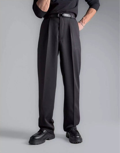 Comfort Flex Wide-Leg Pants - Super Comfortable All Seasons Flex Wide-Leg Dress Pants Alex Shogun Men's Clothes