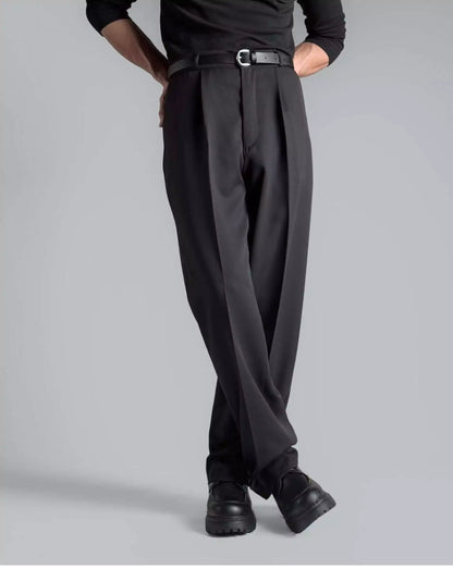 Comfort Flex Wide-Leg Pants - Super Comfortable All Seasons Flex Wide-Leg Dress Pants Alex Shogun Men's Clothes