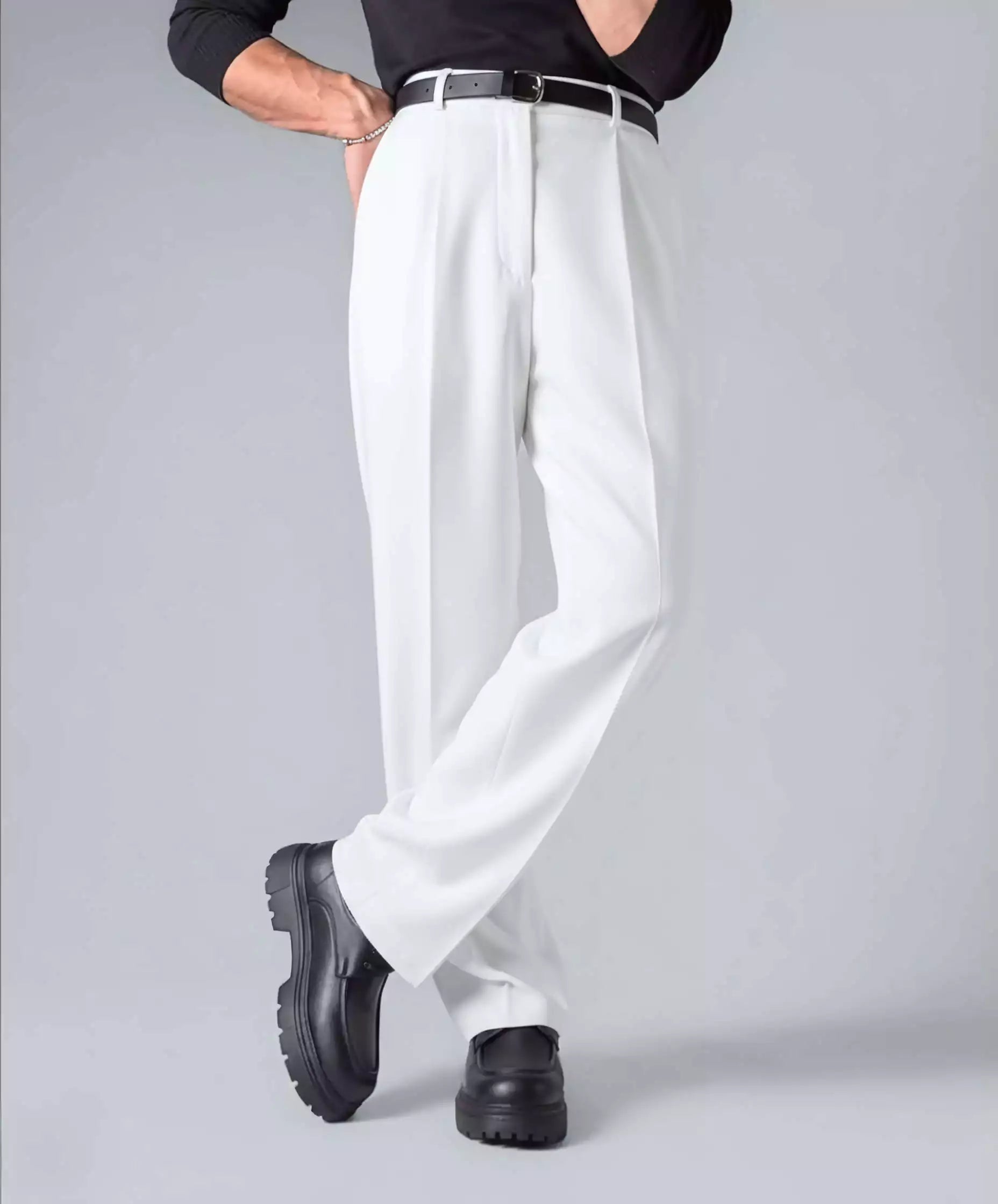 Men's Wide Leg Dress Pants | Flex Comfort All Season | Alex Shogun