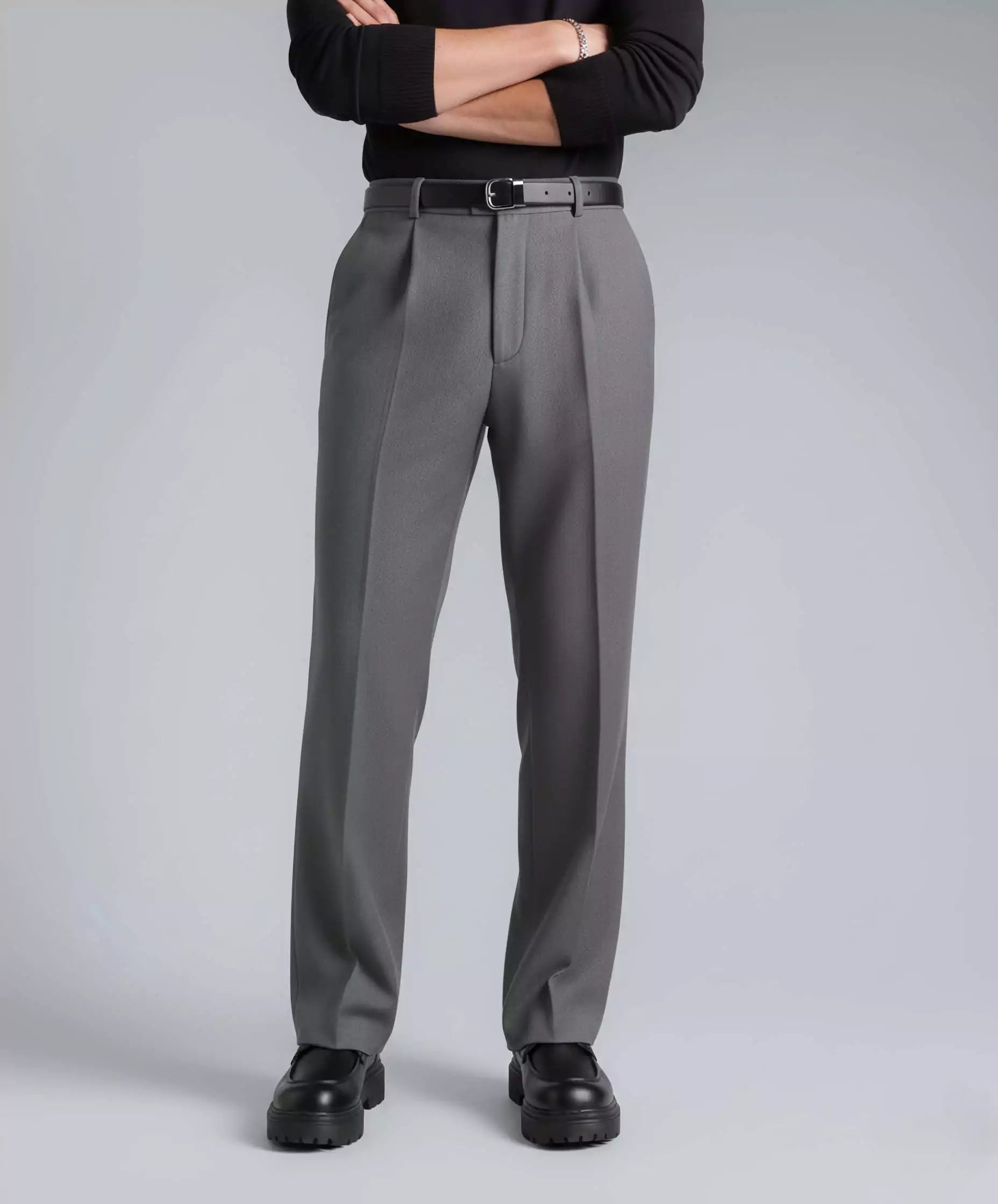 Men's Wide Leg Dress Pants | Flex Comfort All Season | Alex Shogun