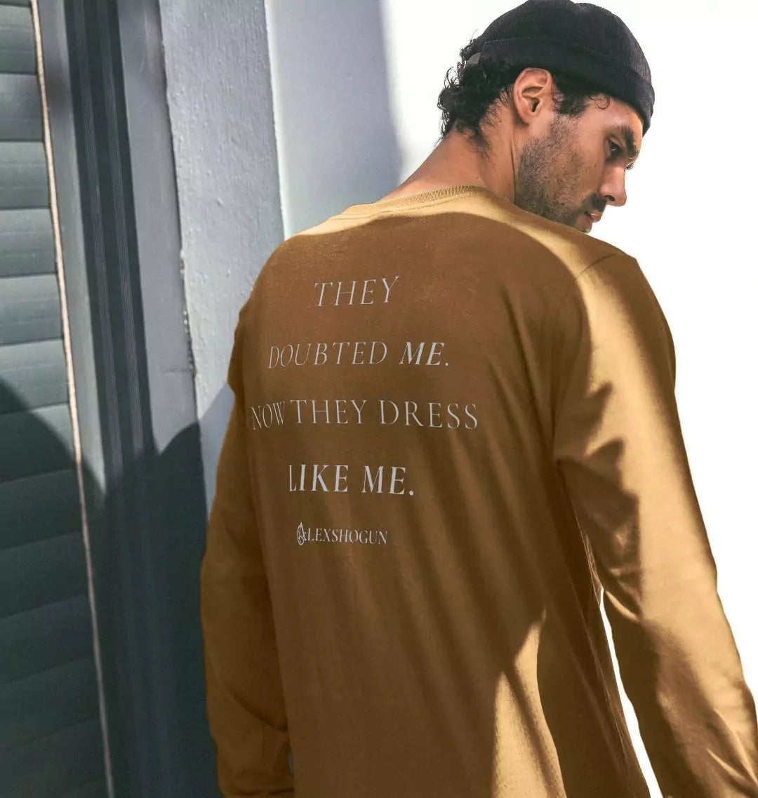 Dressed in Revenge Long-Sleeve AlexShogun - Dressed in Revenge – Luxury Long Sleeve T-Shirt | Alex Shogun Alex Shogun Men's Clothes