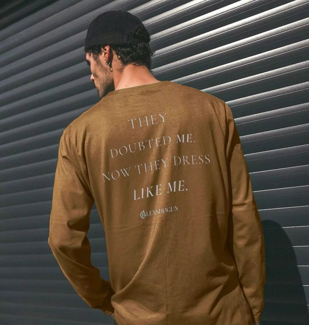 Dressed in Revenge Long-Sleeve AlexShogun - Dressed in Revenge – Luxury Long Sleeve T-Shirt | Alex Shogun Alex Shogun Men's Clothes