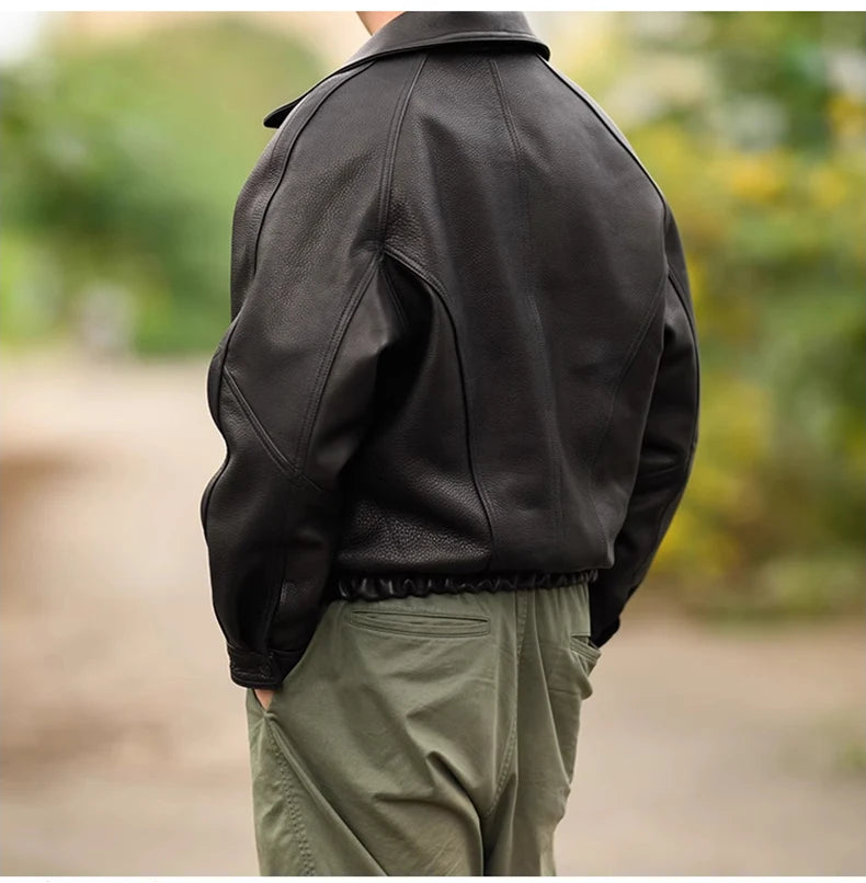 Vintage Leather Jacket - Vintage Leather Jacket | Timeless Style, Premium Quality Alex Shogun Men's Clothes
