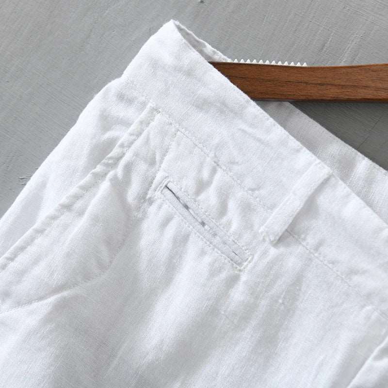 Hampton Linen Shorts -  #  shorts Men's Pure Linen Hampton Linen Shorts 