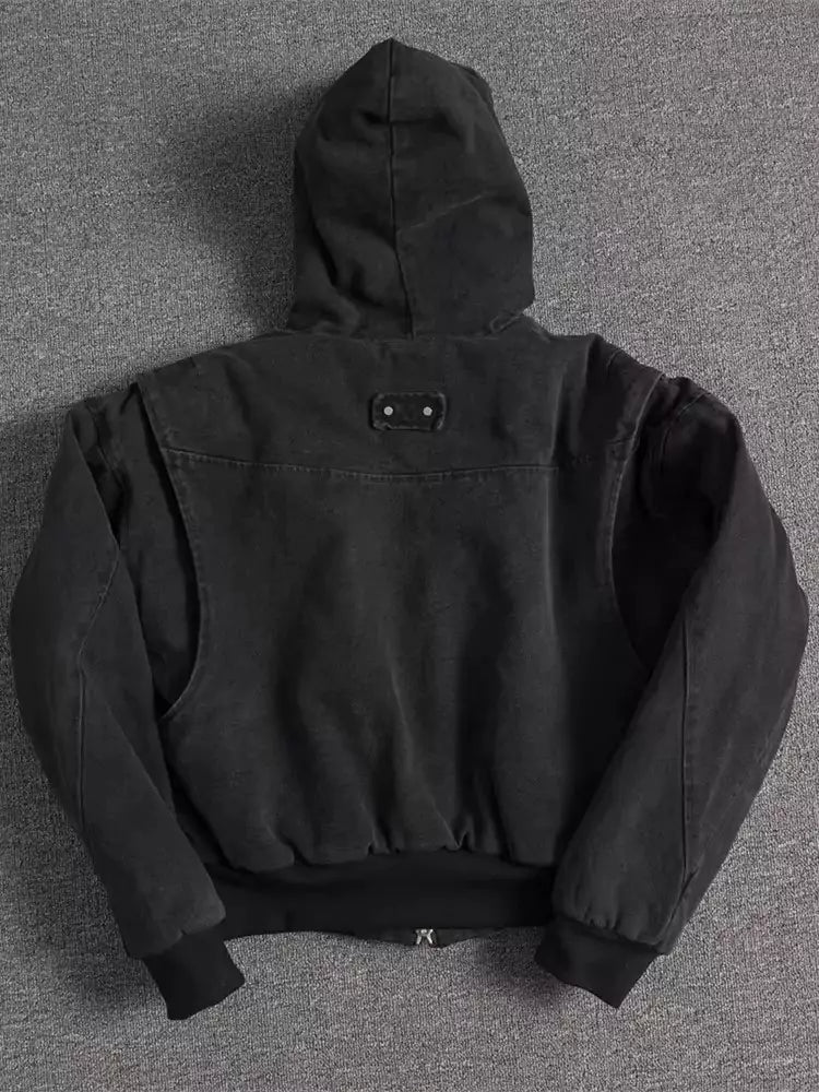 Hooded Oversized Jacket - Hooded Oversized Jacket Alex Shogun Men's Clothes