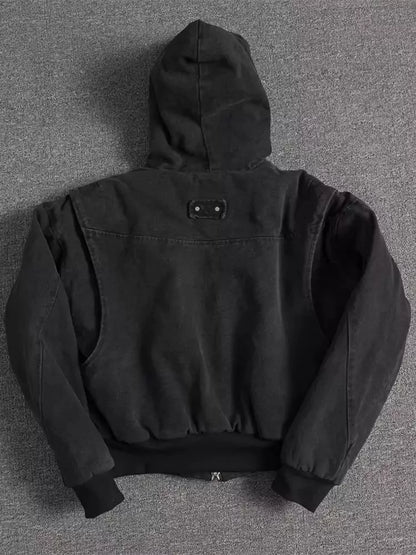 Hooded Oversized Jacket - Men's Oversized Hooded Jacket - Loose Fit, Warm & Urban Style Alex Shogun Men's Clothes
