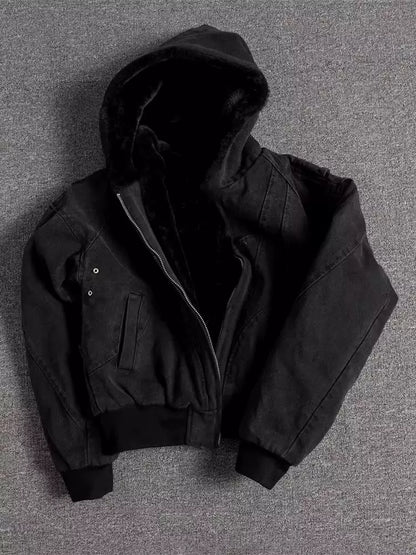Hooded Oversized Jacket - Men's Oversized Hooded Jacket - Loose Fit, Warm & Urban Style Alex Shogun Men's Clothes