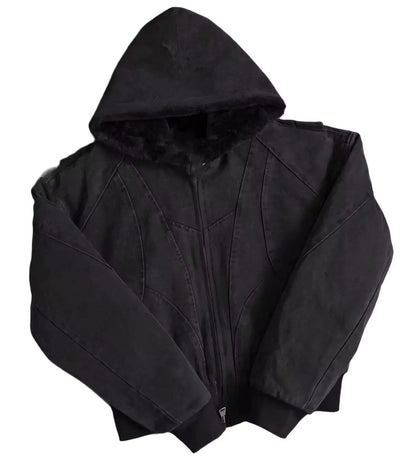 Hooded Oversized Jacket - Men's Oversized Hooded Jacket - Loose Fit, Warm & Urban Style Alex Shogun Men's Clothes