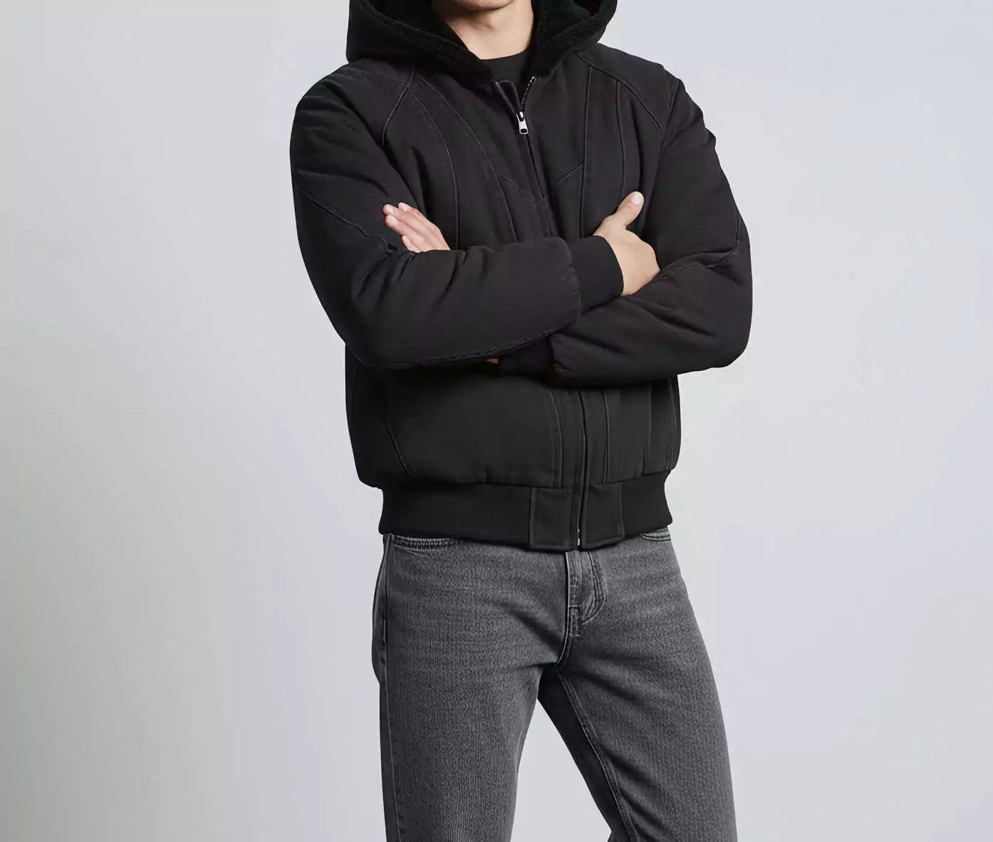 Hooded Oversized Jacket - Men's Oversized Hooded Jacket - Loose Fit, Warm & Urban Style Alex Shogun Men's Clothes