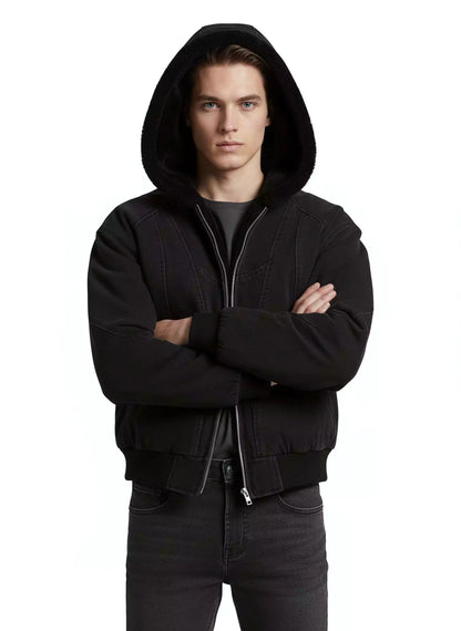 Hooded Oversized Jacket - Men's Oversized Hooded Jacket - Loose Fit, Warm & Urban Style Alex Shogun Men's Clothes