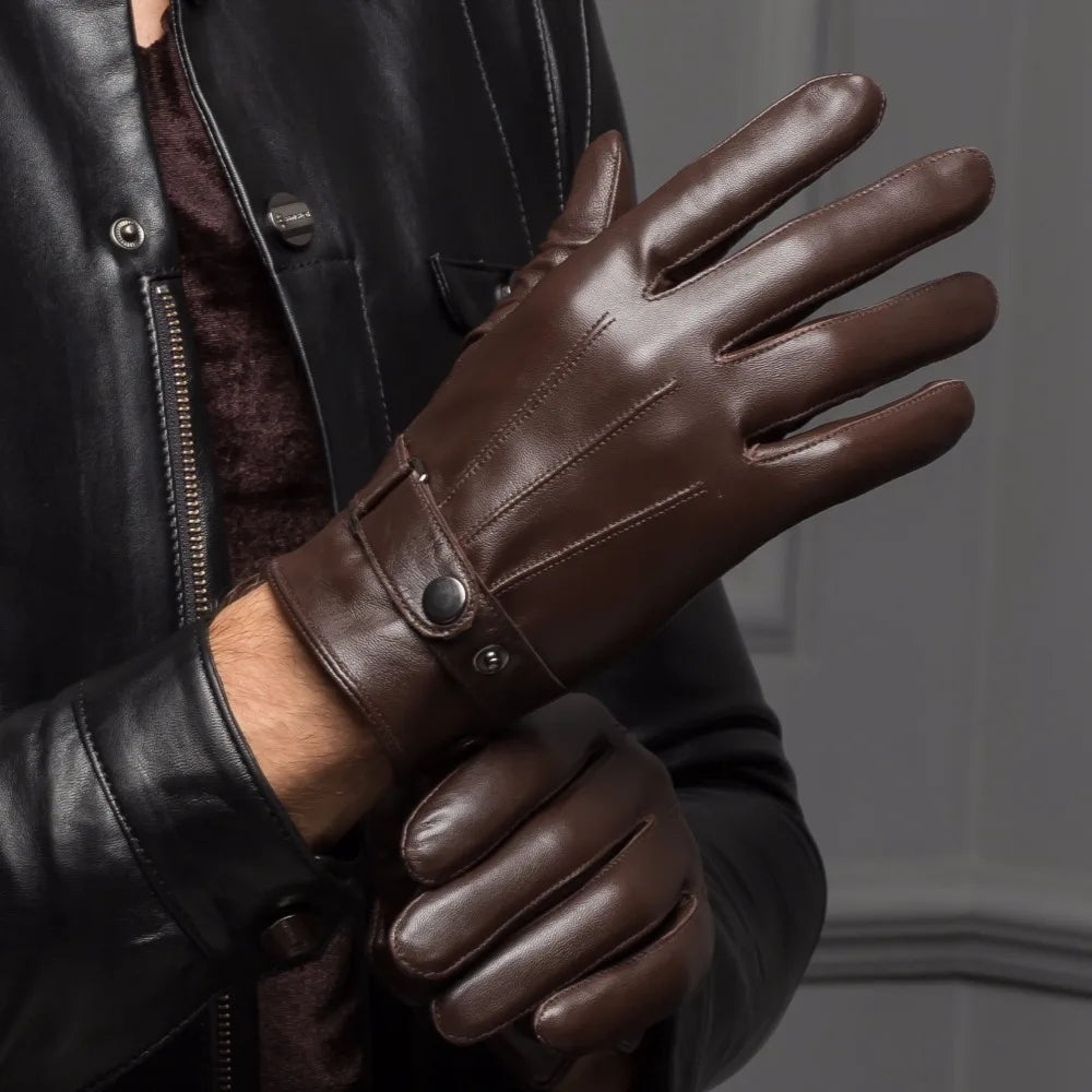 Leather Short Gloves - Alex Shogun Men's Clothes