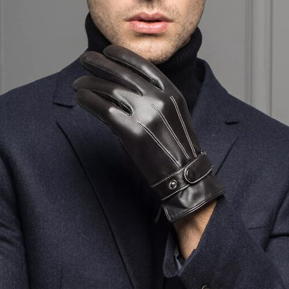 Leather Short Gloves - Alex Shogun Men's Clothes