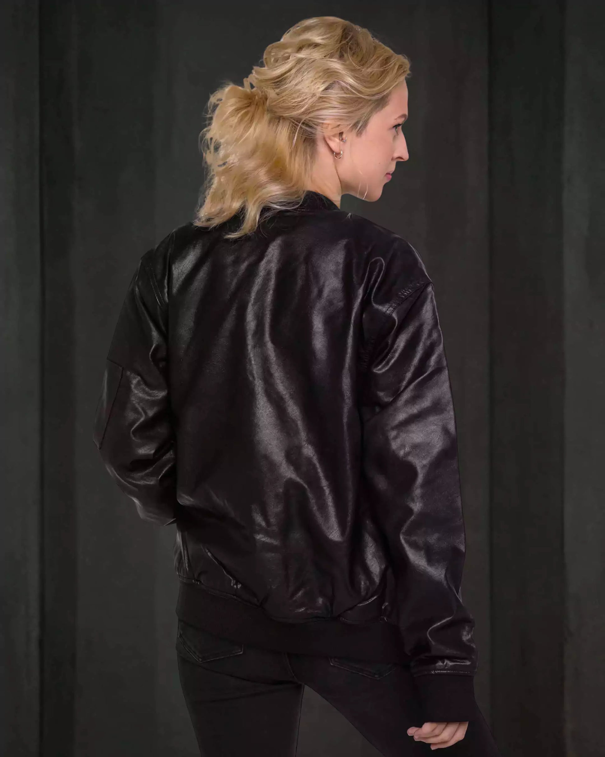 Dark Emblem Leather Bomber - Mens Leather Bomber Jacket – Dark Emblem by Alex Shogun Alex Shogun Men's Clothes