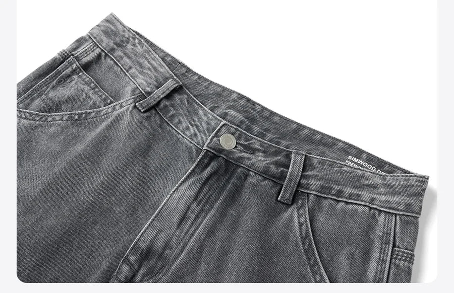 Loose Straight Jeans - Men's Loose Straight Leg Jeans | Relaxed Fit Denim | Alex Shogun Alex Shogun Men's Clothes