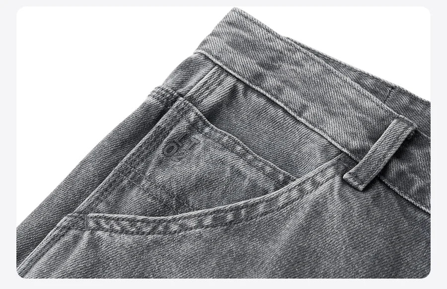 Loose Straight Jeans - Men's Loose Straight Leg Jeans | Relaxed Fit Denim | Alex Shogun Alex Shogun Men's Clothes