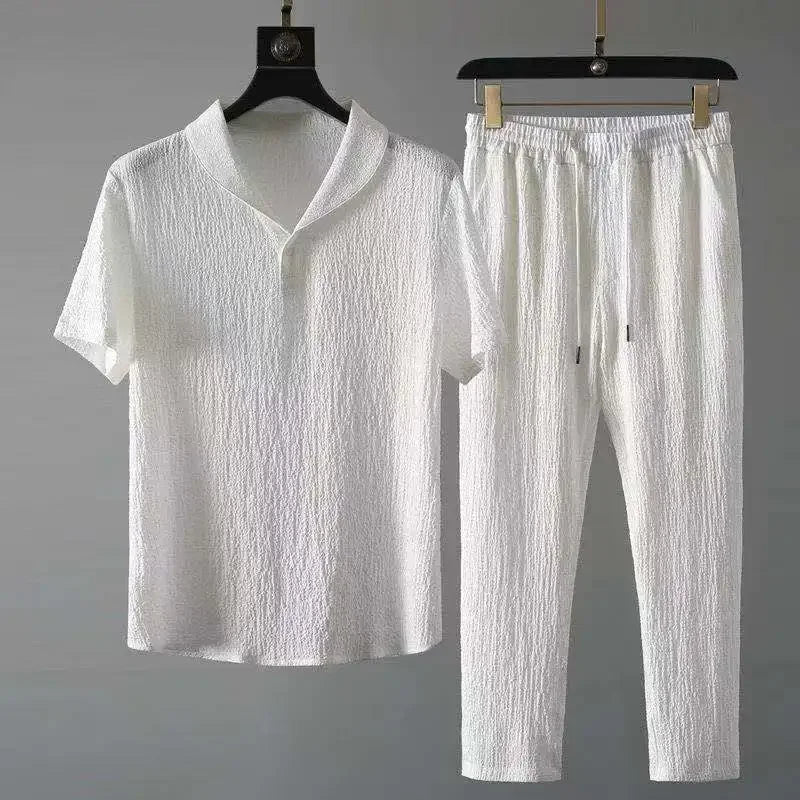 Luxe Lounge Set - Luxury Men's Summer Outfit | Soft, Breathable Lounge Set for Comfort Alex Shogun Men's Clothes