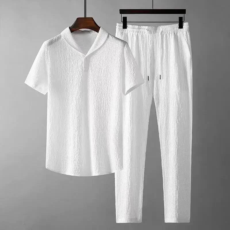 Luxe Lounge Set - Luxury Men's Summer Outfit | Soft, Breathable Lounge Set for Comfort Alex Shogun Men's Clothes