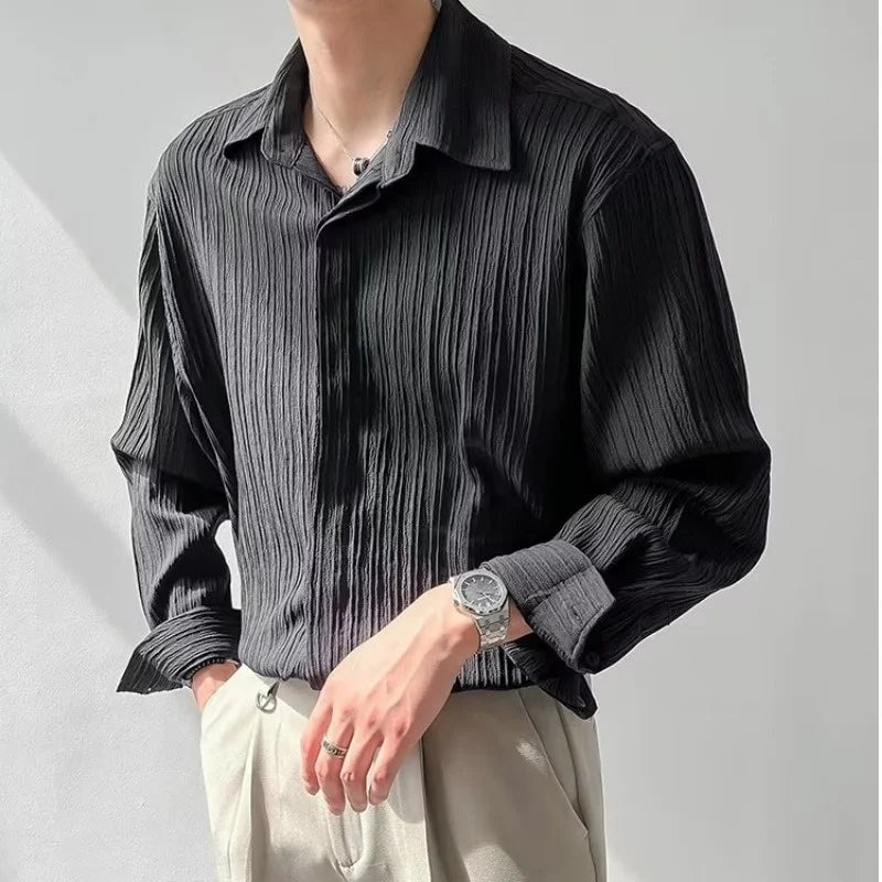 Mandarin Collared Apricot Shirt - Apricot Mandarin Milano dress shirts: Style & Comfort in One  Alex Shogun Men's Clothes