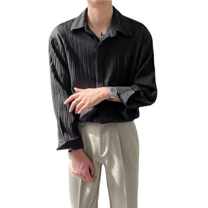 Mandarin Collared Apricot Shirt - Apricot Mandarin Milano dress shirts: Style & Comfort in One  Alex Shogun Men's Clothes