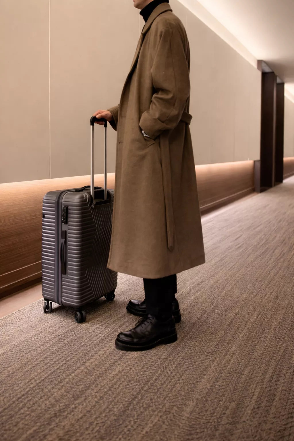 Single-Breasted Overcoat - Single-Breasted Overcoat Alex Shogun Men's Clothes
