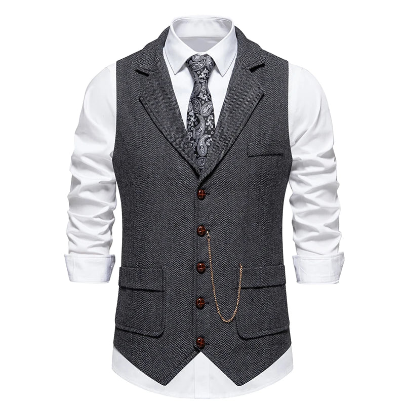 The Sandringham Vest - Men's Classic Retro Suit Vest | The Sandringham Vest - Alex Shogun Alex Shogun Men's Clothes